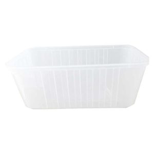 750ml "Ribbed" Plastic Rectangular Container MPR